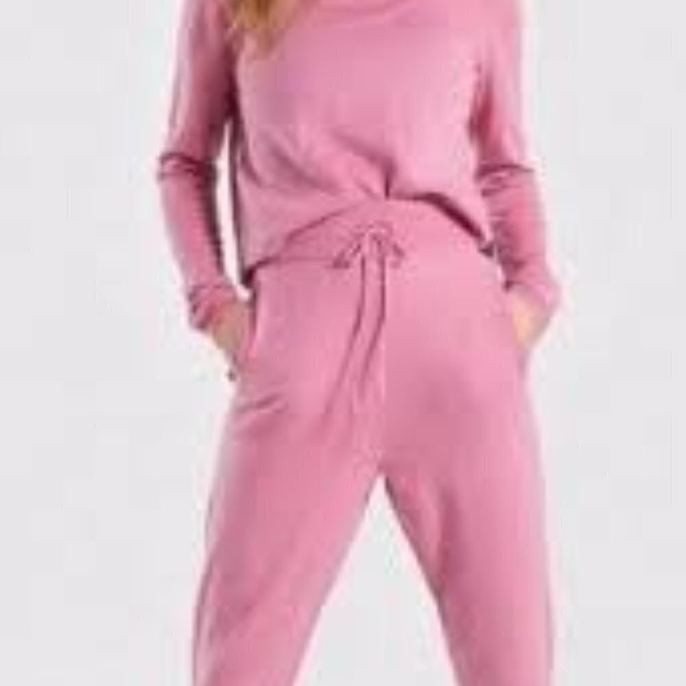 ✅ Gymshark Isla‎ Knit Jogger-Dusky Pink HIGH WAIST SIZE SMALL